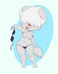  2017 anthro areola bra breasts canine clothing dog female lonbluewolf mammal nipples panties short_stack slightly_chubby solo tongue tongue_out underwear 