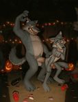  anal anal_penetration anthro balls canine duo eddie_(orf) father father_and_son halloween holidays humanoid_penis incest male male/male mammal orf parent penetration penis sam_(orf) son wolf 