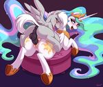  2017 anus balls blush butt cutie_mark duo equine eyes_closed fan_character feathered_wings feathers female feral friendship_is_magic hair hooves horn long_hair male male/female male_penetrating mammal multicolored_hair my_little_pony open_mouth pegasus penetration penis princess_celestia_(mlp) pussy sex sorcerushorserus tongue tongue_out underhoof vaginal vaginal_penetration winged_unicorn wings 