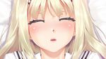  1girl animated bishoujo_mangekyou blonde_hair character_request eyes_closed happoubi_jin tongue 