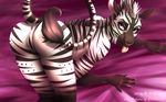  5_fingers anthro anus digital_media_(artwork) equine female fur mammal nude p-v-s pink_eyes pussy solo striped_fur stripes zebra 