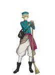  antique_firearm blonde_hair blue_eyes boots esen_(senjuushi) firearm full_body gun harem_pants high_collar holding holding_gun holding_weapon kinoshita_sakura male_focus military military_uniform musket official_art open_mouth pants senjuushi:_the_thousand_noble_musketeers solo tachi-e transparent_background uniform weapon 