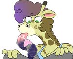  blue_tongue chokovit_(artist) fellatio female giraffe kayla_malone_(character) long_tongue male male/female mammal oral penis sex tongue tongue_out tonguejob 