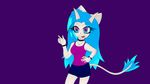  2017 absurd_res anthro blue_hair clothing digital_media_(artwork) dragon female female_dragon fur grey_fur hair hi_res horn invalid_tag luxrayss nyra_ivys open_mouth safe simple_background smile solo 