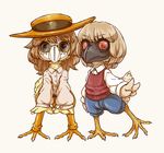  avian bubonikku clothing duo female plague_doctor_mask semi-anthro 