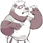  2017 anthro bear claws clothed clothing fur hi_res male mammal panda super-tuler tairu 
