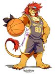  2016 anthro basketball claws clothed clothing feline fur hi_res lion male mammal super-tuler 