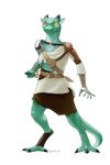  anthro armor clothing dragontherapist kobold torn_clothing yellow_eyes 