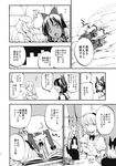  alice_margatroid ascot book bow bowtie camisole comic detached_sleeves doll greyscale hair_bow hair_tubes hakurei_reimu hat headband highres kirisame_marisa long_hair medium_hair miya9 mob_cap monochrome mukyuu multiple_girls nightgown overalls patchouli_knowledge quill shirt short_hair touhou translated 