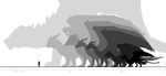  2017 digital_media_(artwork) dragon feral fuckie group horn human mammal membranous_wings model_sheet scalie silhouette simple_background western_dragon wings 