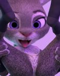  3d_(artwork) anthro anus areola breasts clitoris digital_media_(artwork) disney erect_nipples female flat_chested judy_hopps lagomorph mammal mostly_nude nipples open_mouth presenting presenting_anus presenting_pussy purple_eyes pussy rabbit small_breasts solo spread_legs spreading tongue tongue_out unknown_artist zootopia 