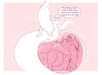  2017 balls big_balls big_butt big_penis butt cock_vore duo goo_creature horn huge_balls huge_penis hyper hyper_balls hyper_penis inside_balls internal kobold male male/male monochrome mr.pink nude penis pink_theme pwink thick_penis thick_thighs vein vore wide_hips 