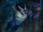  2017 abs anthro biceps canine claws digital_media_(artwork) eye_patch eyewear fur hair hi_res male mammal marsel-defender muscular muscular_male pecs solo video_games warcraft were werewolf worgen 