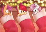  2017 apple_bloom_(mlp) cutie_mark_crusaders_(mlp) equine feral friendship_is_magic group hair hair_bow hair_ribbon horn mammal mirroredsea multicolored_hair my_little_pony open_mouth ribbons scootaloo_(mlp) sweetie_belle_(mlp) two_tone_hair unicorn young 