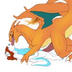  2017 anthro bestiality blue_eyes charizard claws digital_media_(artwork) dragon drooling duo ear_tuft erection extreme_french_kiss eyes_closed feral fisk_cerris french_kissing fur hair hi_res interspecies kissing kizrae long_tongue lying male male/male mammal messy mustelid nintendo nude on_back open_mouth orange_hair otter penis pok&eacute;mon pok&eacute;mon_(species) pok&eacute;philia restrained saliva saliva_string scalie simple_background size_difference teeth toe_claws tongue tongue_out tuft video_games white_background white_fur wings 