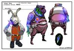  aparoid corruption glowing_body hare infection lagomorph mammal nintendo official_art peppy_hare pig pigma_dengar porcine possession red_eyes star_fox unknown_artist video_games 