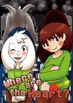  anthro asriel_dreemurr blush boss_monster caprine chara_(undertale) clothed clothing comic duo english_text engrish female fully_clothed goat human humanoid japanese_text looking_at_viewer male mammal smile standing text undertale video_games wonkake 