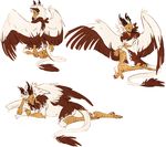  anthro avian beak bird breasts dragon eastern_dragon egyptian_vulture eva_(ozawk) feathers female hybrid nude solo toulouse vulture 