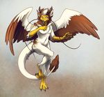  anthro avian beak bird breasts dragon eastern_dragon egyptian_vulture eva_(ozawk) feathers female hybrid pac solo vulture 