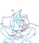  &lt;3 anthro anus bed blue_fur blush bonnibel_(roommates) breasts buckteeth caprine chest_tuft clothed clothing colt_(weaver) crossgender crossover ears_down equine female five_nights_at_freddy&#039;s five_nights_at_freddy&#039;s_2 fur goat group group_sex horse implied_cunnilingus lagomorph lilly_goat living_plush looking_pleasured male male/female mammal micro mr._bun-bun nipples on_bed panties panty_pull penis pillow pubes rabbit roommates:motha sex size_difference small_breasts teeth the_weaver topless toy_bonnie_(fnaf) toybox_pals tuft underwear video_games 