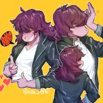  &lt;3 2019 anthro blush clothed clothing deltadraw_(artist) deltarune digital_media_(artwork) female hair hi_res mammal reptile scalie simple_background smile solo susie_(deltarune) teeth text video_games 