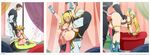  ahegao anus ass blonde_hair blush breasts erect_nipples fairy_tail fellatio large_breasts lucy_heartfilia nipples pussy pussy_juice saliva stomach_bulge tongue_out 