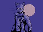  absurd_res cat coat feline fuschia hi_res mammal moon samanta_(artist) simple_colors stylish 