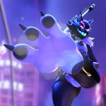 1:1 3_toes 3d_(artwork) anthro areola barefoot big_breasts bigdogenzo black_body black_fur blender_(software) breasts canid canine canis claws clothed clothing collar digital_media_(artwork) epic_games feet female foot_fetish foot_focus fortnite fur fur_trim_(clothing) genitals glowing glowing_genitalia humanoid_feet ineffective_clothing looking_at_viewer mammal multicolored_body multicolored_fur musk_clouds nipples open_mouth pack_leader_highwire pawpads paws plantigrade pussy smile soles solo standing steam steamy_feet text thick_thighs toe_claws toes topwear two_tone_body two_tone_feet two_tone_fur wolf