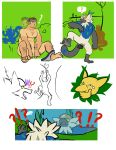 absurd_res arm_hair body_hair body_swap butt_hair chest_hair clothes_line confusion exclamation_point feet flaccid food fruit generation_1_pokemon generation_7_pokemon genitals glistening group grower hi_res holding_laugh hunched_over hypno_(pokemon) jewelry kinkykeroro laugh leg_hair lemur male male/male mammal markings nintendo nipples no-diologue passimian pecs penis plant pokemon pokemon_(species) prank prehensile_feet primate question_mark reflection ruffed_lemur shiny_pokemon slightly_chubby slightly_chubby_male soles strepsirrhine suntan tan_line tan_markings toes trainer tree tribal tribal_jewelry trio water water_reflection