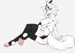 absurd_res anthro big_breasts breasts canid canine canis clothing dr_lang_li female fur green_eyes hair hi_res horn hybrid mammal solo vente_hiemalis_(character) white_body white_fur white_hair wolf