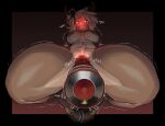 absurd_res anthro antlers arms_tied big_breasts bound breasts brown_body brown_fur cjfurs deer female foreshortening front_view fur genitals glowing glowing_eyes glowing_nose hi_res hooves horn legs_tied mammal new_world_deer nipples penetration pussy red_nose reindeer sex_toy sex_toy_in_pussy sex_toy_insertion solo thick_thighs vaginal vaginal_penetration vibrator vibrator_in_pussy