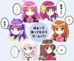  ... 6+girls angel_beats! blue_eyes brown_hair chibi clannad commentary_request company_connection crossover fujibayashi_kyou futaki_kanata hair_intakes highres jitome kanon key_(company) light_blue_background little_busters! long_hair looking_at_viewer medium_hair misaka_kaori multiple_crossover multiple_girls nakamura_yuri naruse_shiroha natsume_rin open_mouth purple_eyes purple_hair red_eyes simple_background speech_bubble spoken_ellipsis summer_pockets trait_connection translated wasabi11060612 wavy_hair white_hair yellow_eyes 
