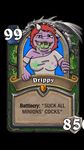  card dragon drippy_dragon drooling female hair hearthstone horn messy_hair open_mouth red_hair saliva slime solo themadshepherd 