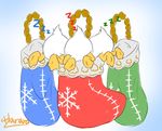  avian bird butt christmas christmas_stocking clothing colored_sketch dewey_duck digital_drawing_(artwork) digital_media_(artwork) disney duck feathers group harara hi_res holidays huey_duck legwear louie_duck signature simple_background sleeping snowflake sound_effects tail_feathers webbed_feet white_feathers zzz 