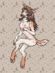 anthro breasts deer female hi_res mammal nipples sleepy_chimera solo