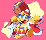 anthro avian biped bird blue_body clothed clothing hammer hi_res holding_object king_dedede kirby_(series) male nintendo open_mouth open_smile penguin smile solo tools yuki_oto