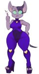 &lt;3 2024 3_toes anthro arms_bent bare_shoulders big_ears big_eyes big_nipples biped bodysuit breasts claws clothed clothed_anthro clothed_female clothing dbaru digital_drawing_(artwork) digital_media_(artwork) dipstick_tail domestic_cat emanata feet felid feline felis female female_anthro fingers flash_emanata footwear front_view full-length_portrait gesture glistening glistening_eyes green_sclera hairless hairless_cat hand_on_hip hand_on_own_hip heart_tag hi_res high_heels jupitersaturn looking_at_viewer mammal markings medium_breasts middle_finger nipple_outline nipples no_irises open_mouth pink_claws plantigrade platform_footwear platform_heels portrait pupils purple_body purple_bodysuit purple_clothing purple_ears purple_footwear purple_heels purple_skin purple_skinsuit purple_tail simple_background skinsuit slit_pupils solo sphynx_(cat) standing straight_legs tail tail_markings thick_thighs tight_clothing toe_claws toeless_footwear toes vixen_(jupitersaturn) webcomic white_background wide_hips yellow_heart