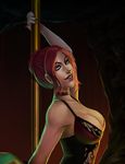  1girl breasts cleavage large_breasts red_hair vampire vampire_the_masquerade:_bloodlines velvet_velour 