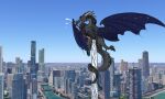 anal anal_penetration chicago city cityscape darkstalker_(wof) dildo dildo_insertion dragon ejaculation flickerfangs google_earth hi_res lube_drip macro male mythological_creature mythological_scalie mythology nightwing_(wof) penetration scalie sex_toy sex_toy_insertion solo spread_wings tail_wrapped_around wings wings_of_fire