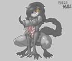  breasts dark_souls_3 female gore monster muhut multi_eye solo sulyvahn&#039;s_beast 