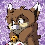 1:1 animated bell bell_collar breasts brown_body brown_fur brown_hair canid canine collar female fox fur hair mammal pngtuber short_playtime smile trevor-fox