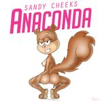  areola big_tail breasts butt faisforporn_(artist) female fluffy fluffy_tail humor mammal nickelodeon nude parody presenting rodent sandy_cheeks solo spongebob_squarepants squirrel 
