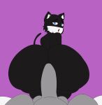 anal anal_penetration animated anthro asstro balls big_butt big_penis butt domestic_cat duo felid feline felis genitals hi_res huge_butt looking_back male male/male mammal morgana_(persona) penetration penis persona_(series) persona_5 sex short_playtime