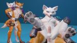 16:9 anthro black_nose blue_background blue_eyes canid canine clothing duo epic_games fingerless_gloves fortnite fox fur gloves handwear hi_res hug humanoid incest_(lore) looking_pleasured male male/male male_penetrated male_penetrating male_penetrating_male mammal orange_body orange_fur pat3awelitas300 penetration role_reversal sex simple_background spikes white_body widescreen yellow_eyes