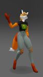 2024 3d_(artwork) animated anthro black_clothing black_shirt black_topwear blonde_hair bottomwear breasts canid canine cheek_tuft claws clothing cosmopawt denim denim_bottomwear denim_clothing digital_media_(artwork) dipstick_tail eyewear facial_tuft feet female fox freckles fur glasses gloves_(marking) grey_background grey_bottomwear grey_clothing grey_pants hair jeans leg_markings linux low_poly mammal markings model_rotation pants pawpads pink_pawpads prick_ears raised_hand red_body red_fox red_fur shadow shirt simple_background socks_(marking) soles solo tail tail_markings text text_on_clothing text_on_shirt text_on_topwear toe_claws topwear torn_bottomwear torn_clothing torn_jeans torn_pants trans_(lore) trans_woman_(lore) true_fox tuft white_body white_fur white_inner_ear xenia_(linux)