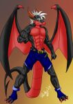 absurd_res animal_humanoid anthro dragon dragon_humanoid hi_res humanoid male male/male mythological_creature mythological_scalie mythology rockeythelombax scalie solo