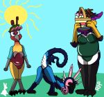 absurd_res avian bird bunny_suits butt dragon easter hi_res holidays mythological_creature mythological_scalie mythology scalie sea_serpent