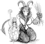  anthro big_breasts breasts caprine christmas costume demon featureless_breasts female goat halo hladilnik holidays horn krampus larger_female long_tongue lucy_(hladilnik) male mammal navel size_difference smaller_male smile spade_tail staff tommy_(hladilnik) tongue tongue_out 