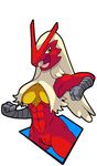  avian blaziken breasts female fours_(artist) muscular muscular_female nintendo pok&eacute;mon pok&eacute;mon_(species) solo video_games 