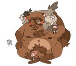after_sex animal_crossing anus butt chip_(tomnookusedjock) crouching duo genitals hi_res male male/male nintendo nipples nude overweight paws penis pubes puffy_anus size_difference tom_nook_(animal_crossing) tomnookusedjock
